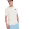 Camiseta de punto texturizado «Don» en color leche de coco