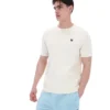 Camiseta de punto texturizado «Don» en color leche de coco