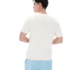 Camiseta de punto texturizado «Don» en color leche de coco