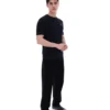Camiseta de punto texturizado Don en negro