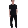 Camiseta de punto texturizado Don en negro