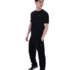 Camiseta de punto texturizado Don en negro