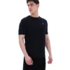 Camiseta de punto texturizado Don en negro