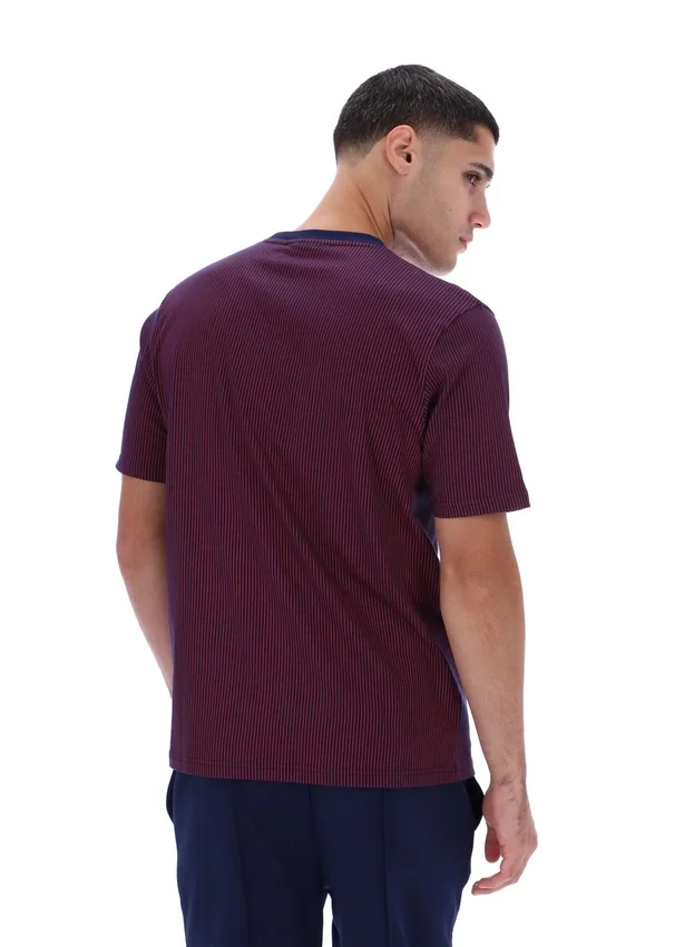 Camiseta de rayas finas con estampado Nilo de Fila en azul marino