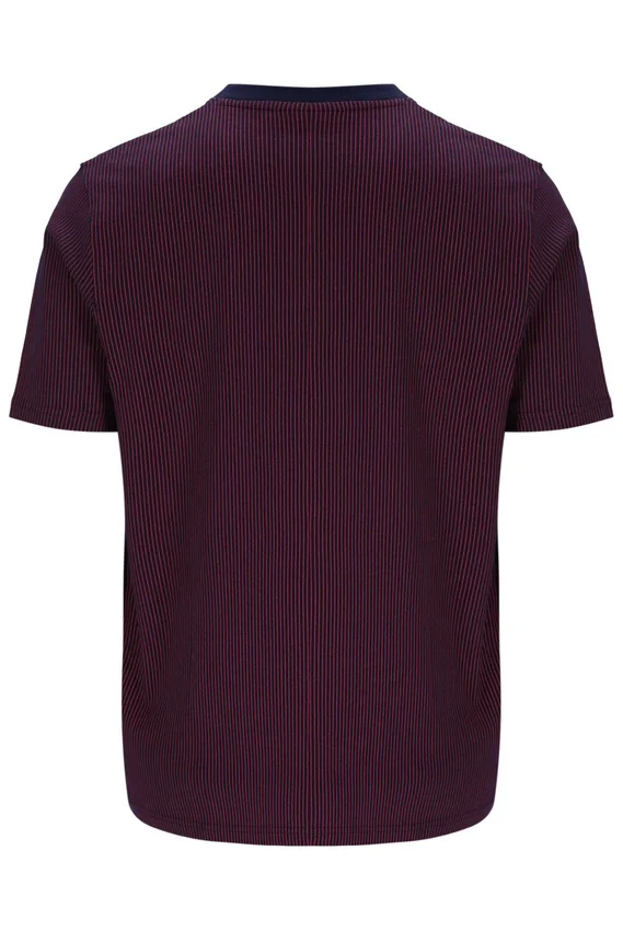 Camiseta de rayas finas con estampado Nilo de Fila en azul marino