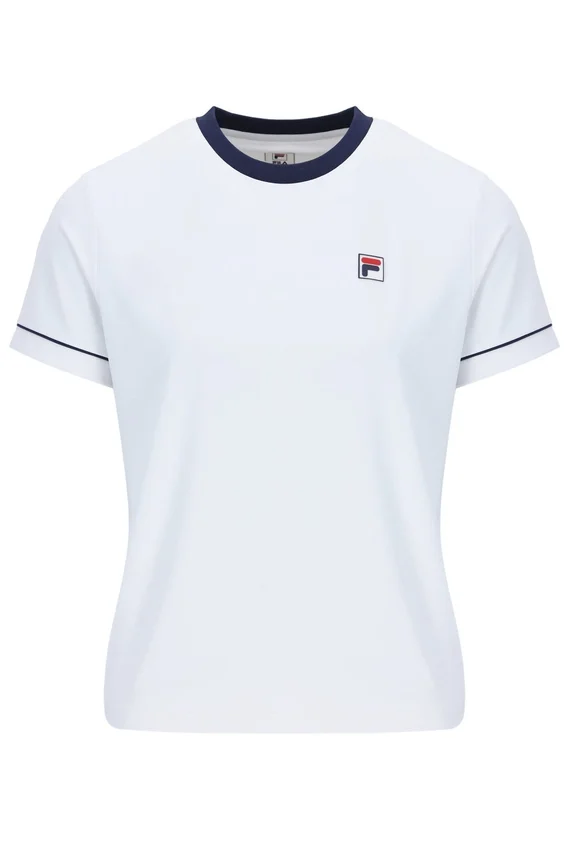 Camiseta de tenis blanca para mujer