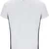 Camiseta de tenis de cuello redondo para hombre, color blanco