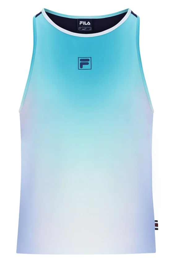 Camiseta de tenis sin mangas para mujer en color aguamarina