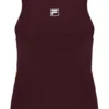 Camiseta de tenis sin mangas para mujer en color vino