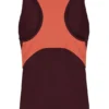 Camiseta de tenis sin mangas para mujer en color vino