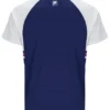 Camiseta de tenis unisex de cuello redondo azul marino