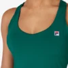 Camiseta de tenis verde con espalda en forma de U