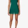 Camiseta de tenis verde con espalda en forma de U