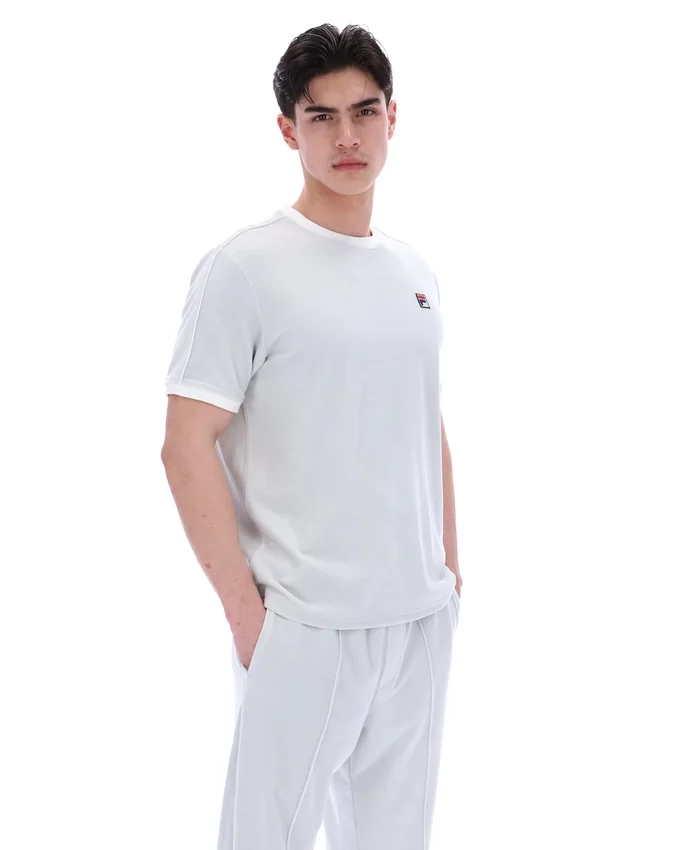 Camiseta de terciopelo Basilio en azul amanecer