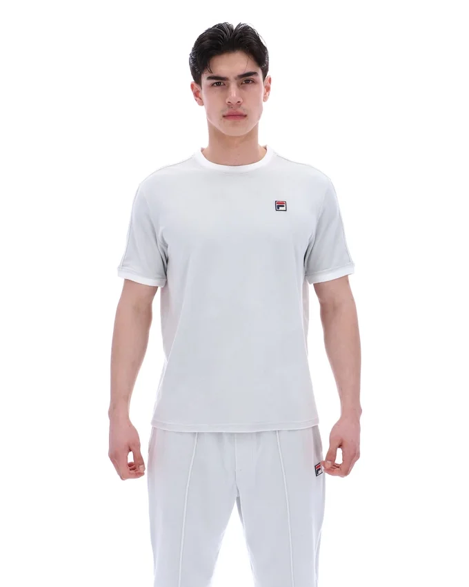 Camiseta de terciopelo Basilio en azul amanecer