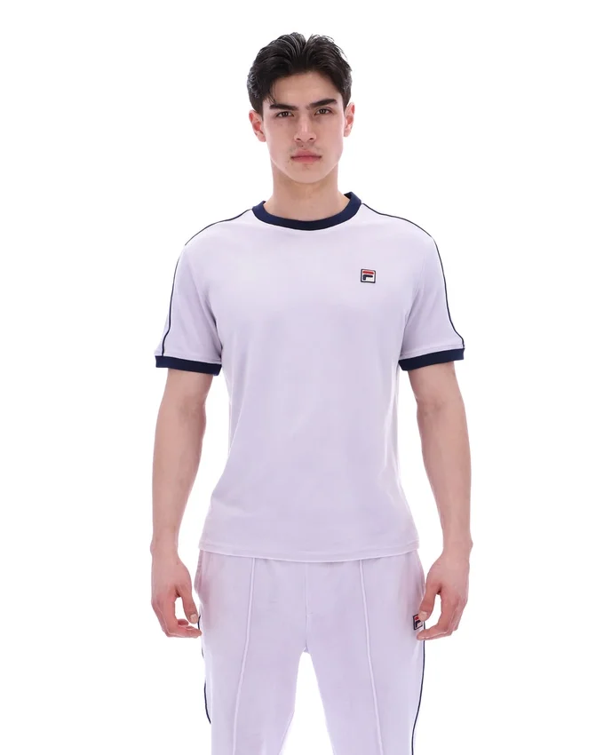 Camiseta de terciopelo Basilio en lila brumoso