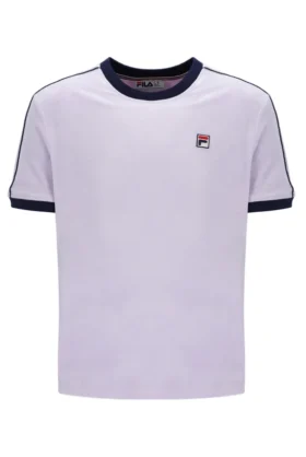 Camiseta de terciopelo Basilio en lila brumoso