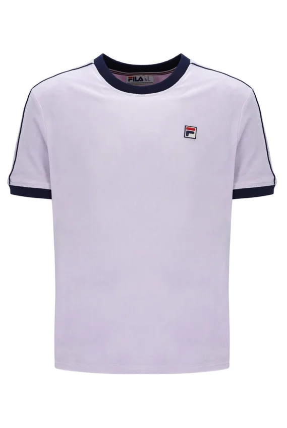 Camiseta de terciopelo Basilio en lila brumoso