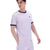 Camiseta de terciopelo Basilio en lila brumoso