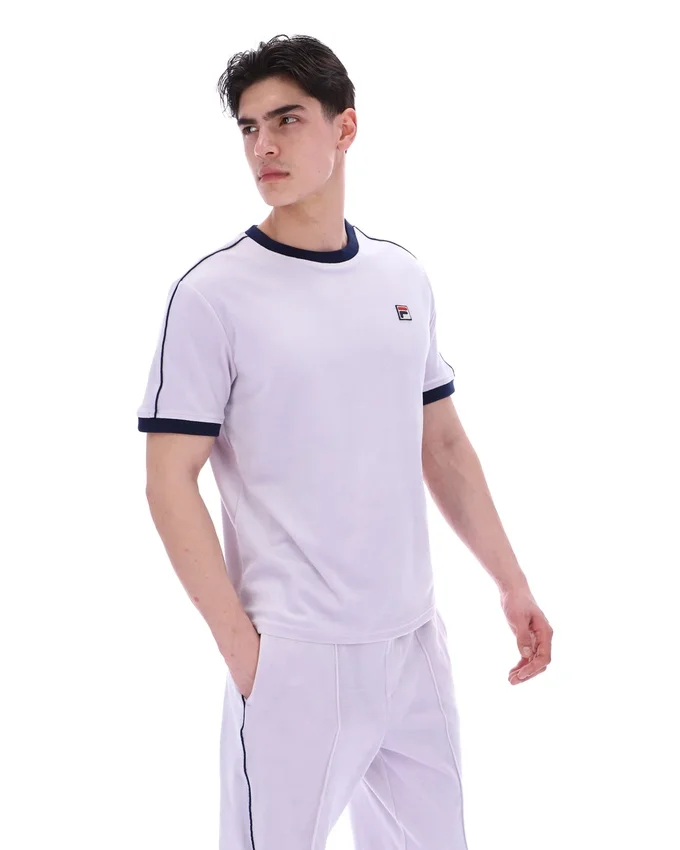 Camiseta de terciopelo Basilio en lila brumoso