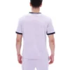 Camiseta de terciopelo Basilio en lila brumoso