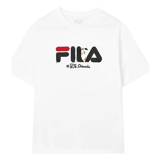 Camiseta deportiva de pantalones cortos casual, transpirable y con estampado Fila x Pepe Shimada para hombre