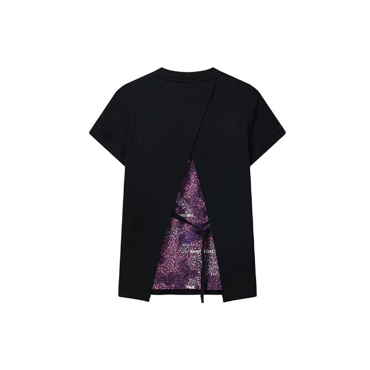 Camiseta deportiva Fila x MIHARA YASUHIRO con estampado del logotipo firmado conjuntamente, color negro LogoT