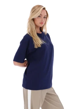Camiseta estilo boyfriend Cinzia de Fila en azul marino