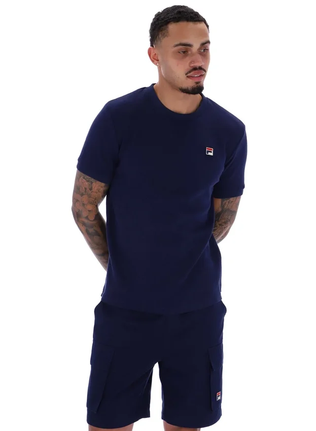 Camiseta Fila Navy Ash Micro Waffle Ringer
