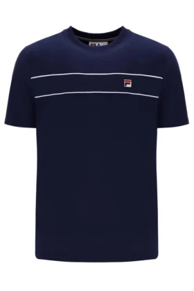 Camiseta Fila Navy Williams con ribetes en contraste