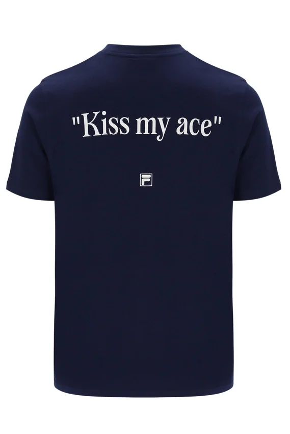 Camiseta gráfica Osvaldo azul marino de Fila