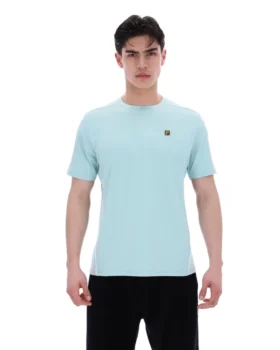 Camiseta Lawrenze inspirada en el fitness, color azul Sterling