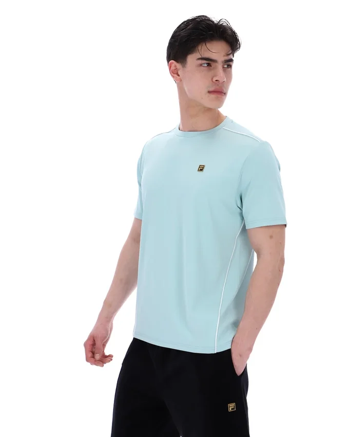 Camiseta Lawrenze inspirada en el fitness, color azul Sterling