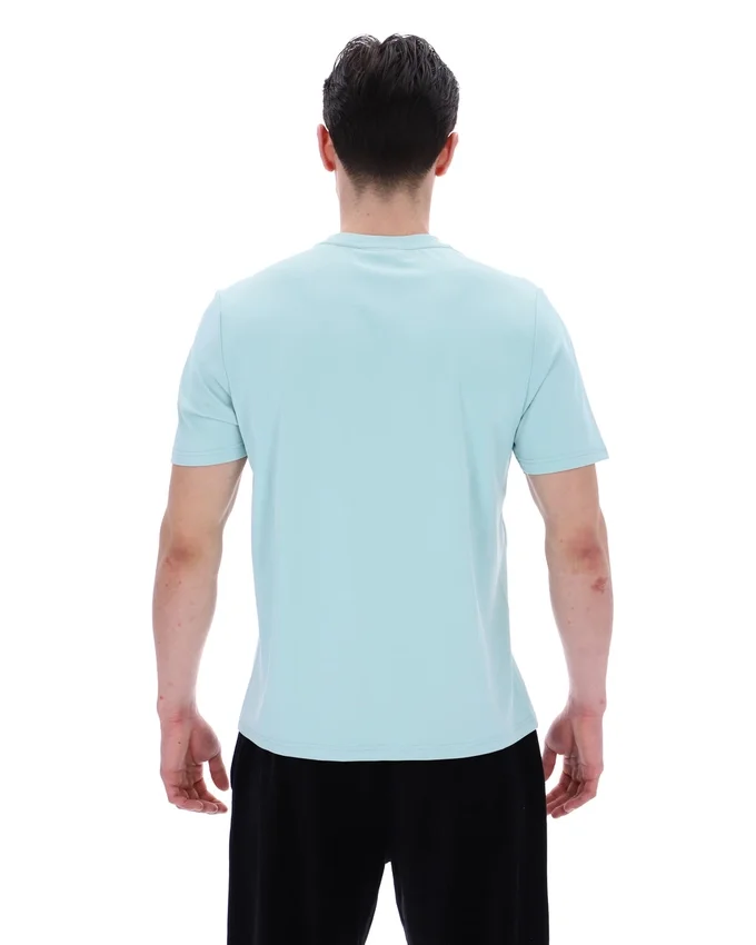 Camiseta Lawrenze inspirada en el fitness, color azul Sterling