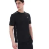 Camiseta Lawrenze inspirada en el fitness en negro