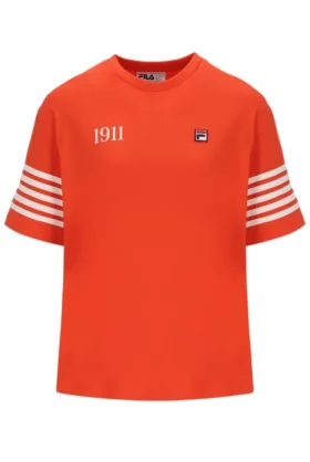 Camiseta Manarola Boyfriend en color granadina