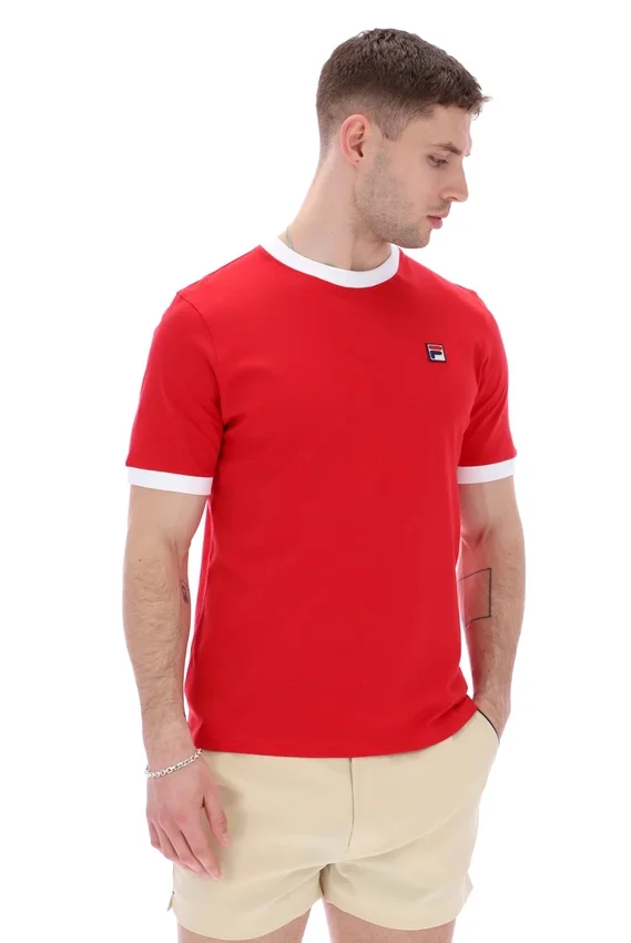 Camiseta Marconi Essential Ringer en rojo chino