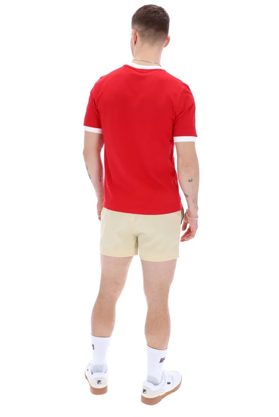 Camiseta Marconi Essential Ringer en rojo chino