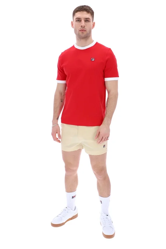 Camiseta Marconi Essential Ringer en rojo chino