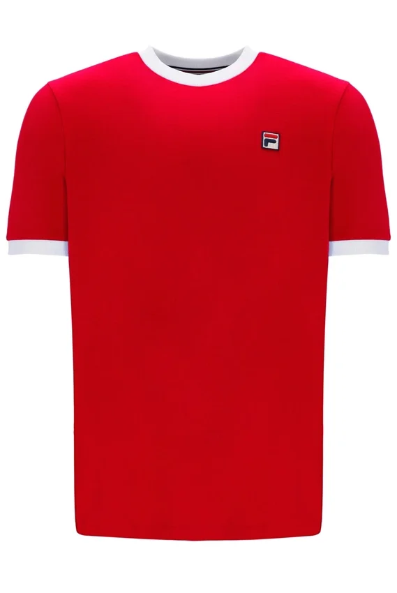 Camiseta Marconi Essential Ringer en rojo chino