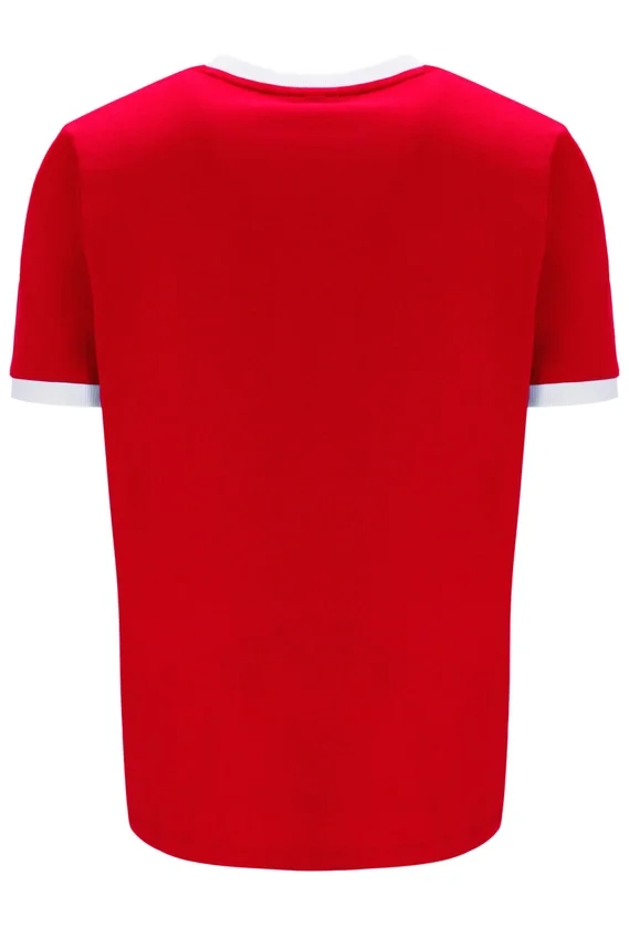 Camiseta Marconi Essential Ringer en rojo chino