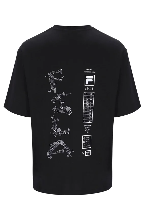 Camiseta negra Casa Golf Map