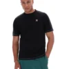 Camiseta negra Trey con costuras en contraste