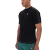 Camiseta negra Trey con costuras en contraste
