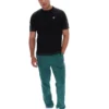 Camiseta negra Trey con costuras en contraste