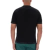 Camiseta negra Trey con costuras en contraste