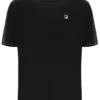 Camiseta negra Trey con costuras en contraste