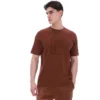 Camiseta Pepe color capuchino con logotipo flocado