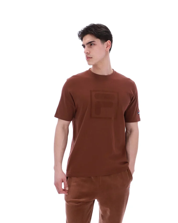 Camiseta Pepe color capuchino con logotipo flocado
