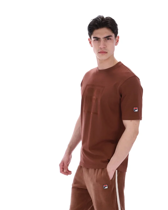 Camiseta Pepe color capuchino con logotipo flocado